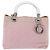 Borsa a mano Canage in nylon Christian Dior 2way Rosa Argento Auth bs31183 - vista 13