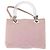 Borsa a mano Canage in nylon Christian Dior 2way Rosa Argento Auth bs31183 - vista 2