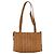 Borsa tote MCM Logogram Vicetos in pelle PVC marrone oro Auth BA8200 D'oro - vista 2