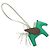Hermès HERMES Rodeo PM Charm Pelle Verde Marrone Auth BA8097M