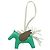 Hermès HERMES Rodeo PM Charm Pelle Verde Marrone Auth BA8097M - vista 9