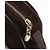 Borsa a spalla Gancini in suede marrone e oro Auth 155065 di Salvatore Ferragamo D'oro - vista 14