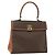 Céline Borsa a mano in tela Macadam CELINE in pelle PVC marrone e oro Auth ka556 D'oro