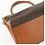 Céline Borsa a mano in tela Macadam CELINE in pelle PVC marrone e oro Auth ka556 D'oro - vista 11