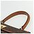 Céline Borsa a mano in tela Macadam CELINE in pelle PVC marrone e oro Auth ka556 D'oro - vista 8
