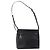 Borsa a Spalla Gancini in Pelle Nera e Argento di Salvatore Ferragamo Auth BA8223 Nero