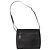 Borsa a Spalla Gancini in Pelle Nera e Argento di Salvatore Ferragamo Auth BA8223 Nero - vista 2