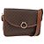 Céline CELINE Macadam Canvas Schultertasche aus PVC-Leder Braun Gold Auth ka570 Golden