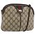 Borsa a Spalla Gucci GG Supreme Web Sherry Line PVC Beige 904 02 047 Auth 155227 D'oro