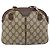 Borsa a Spalla Gucci GG Supreme Web Sherry Line PVC Beige 904 02 047 Auth 155227 D'oro - vista 3
