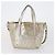BURBERRY Bolso de Hombro Jimmy Choo Nylon Cuero 2 Conjunto Beige Marfil Auth BA8473 Crudo - vista 2