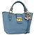 Borsa a mano Miu Miu in pelle 2 in 1 blu oro Auth BA8214 D'oro