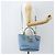 Borsa a mano Miu Miu in pelle 2 in 1 blu oro Auth BA8214 D'oro - vista 25