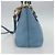 Borsa a mano Miu Miu in pelle 2 in 1 blu oro Auth BA8214 D'oro - vista 5