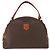 Céline Borsa a mano in tela Macadam CELINE in pelle PVC marrone oro Auth ki6132 D'oro - vista 13
