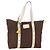 LOUIS VUITTON LV Cup Cabas MM Antigua Borsa Tote Marrone M80663 LV Auth BA7449