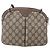 Borsa Sherry Line GG Supreme Web di GUCCI in PVC beige e oro 904 02 047 Auth BA7462 D'oro - vista 2