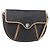 Borsa a spalla in tela a nido d'ape PVC nera e oro Auth BA7506 Christian Dior Nero D'oro