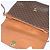Céline Borsa a Spalla in Tela Macadam CELINE in Pelle PVC Marrone Oro Auth 148183 D'oro - vista 9