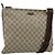 Gucci Borsa a Spalla GG Supreme PVC Beige Oro 201446 Auth 148419 D'oro