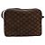 Céline Borsa a Spalla in Tela Macadam CELINE Suede Marrone Oro Auth 147778 D'oro - vista 2