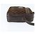 Céline Borsa a Spalla in Tela Macadam CELINE Suede Marrone Oro Auth 147778 D'oro - vista 4