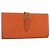 Hermès HERMES Portafoglio Soufflé in Pelle Arancione Auth 143412