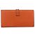 Hermès HERMES Portafoglio Soufflé in Pelle Arancione Auth 143412 - vista 2