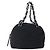 CHANEL COCO Borsa a mano in cotone argento nero CC Auth 150550 - vista 13