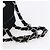 CHANEL COCO Borsa a mano in cotone argento nero CC Auth 150550 - vista 7