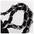 CHANEL COCO Borsa a mano in cotone argento nero CC Auth 150550 - vista 8