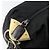 Borsa a Spalla PRADA in Nylon Pelle Nera Oro Auth bs30072 Nero D'oro - Ansicht 10