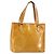 LOUIS VUITTON Bolsa de Mão Houston Monogram Vernis Bege M91004 LV Auth gh1246