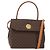 Céline Sac à main en toile Macadam CELINE en cuir PVC 2 en 1 marron or Auth 153821 Doré