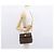 Céline Sac à main en toile Macadam CELINE en cuir PVC 2 en 1 marron or Auth 153821 Doré - vue 25