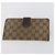 Portafoglio in pelle GG Supreme Gucci 4 pezzi Nero Beige Auth 153445 - vista 7