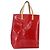 LOUIS VUITTON Monogram Vernis Reade MM Borsa a Mano Rossa M91086 LV Auth ep12185 Rosso