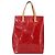 LOUIS VUITTON Monogram Vernis Reade MM Borsa a Mano Rossa M91086 LV Auth ep12185 Rosso - vista 13