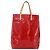 LOUIS VUITTON Monogram Vernis Reade MM Borsa a Mano Rossa M91086 LV Auth ep12185 Rosso - vista 2