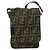 FENDI Zucca Canvas Shoulder Bag Black Brown Auth gh1238 - view 13