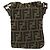 FENDI Zucca Canvas Shoulder Bag Black Brown Auth gh1238 - view 2