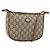 Borsa a Spalla GUCCI GG PLUS in Tela Pelle PVC Beige Auth th6401