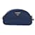 Borsa Clutch PRADA in nylon blu e oro Auth SW1822V D'oro - vista 13