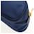 Borsa Clutch PRADA in nylon blu e oro Auth SW1822V D'oro - vista 16