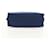 Borsa Clutch PRADA in nylon blu e oro Auth SW1822V D'oro - vista 5