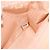 CHANEL Borsa a Spalla Choco Bar con Catena Setosa Rosa Oro CC Auth 144881SAV D'oro - vista 10