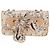 CHANEL Borsa a Spalla Choco Bar con Catena Setosa Rosa Oro CC Auth 144881SAV D'oro - vista 13