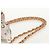 CHANEL Borsa a Spalla Choco Bar con Catena Setosa Rosa Oro CC Auth 144881SAV D'oro - vista 14