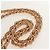 CHANEL Borsa a Spalla Choco Bar con Catena Setosa Rosa Oro CC Auth 144881SAV D'oro - vista 15