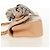 CHANEL Borsa a Spalla Choco Bar con Catena Setosa Rosa Oro CC Auth 144881SAV D'oro - vista 3